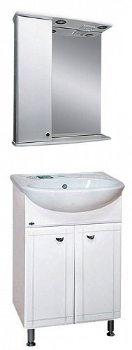 Тумба под раковину Misty Уют 45 белая глянцевая Э-Уют01045-01Пр - 2
