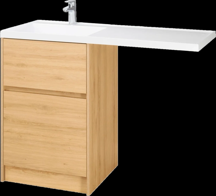 Комплект мебели Aquaton Лондри 60 светлое дерево - 4