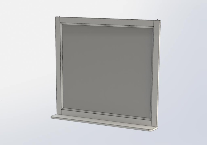 Зеркало Aquanet Бостон 100 ясень 00206544 - 2