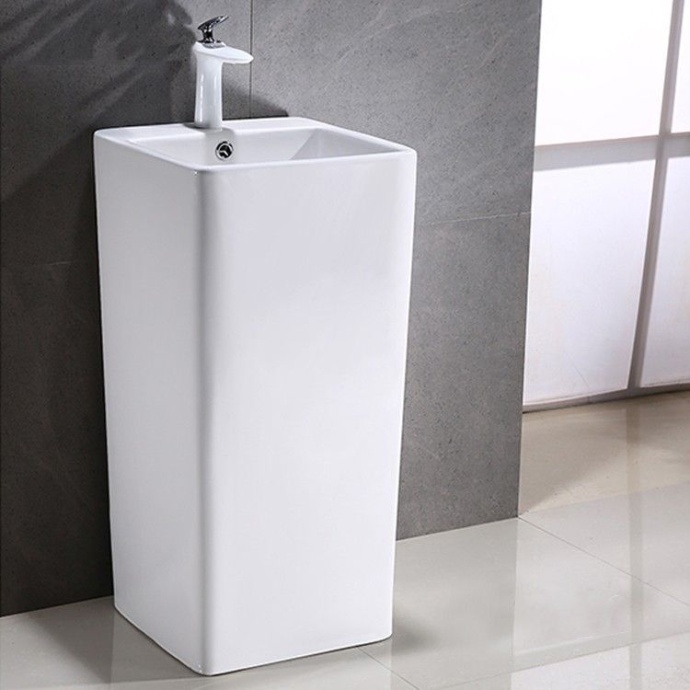 Раковина напольная CeramaLux N 40 см белый  P7004L - 0