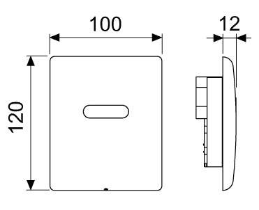 Кнопка смыва Tece Planus белый матовый  9242355 - 2