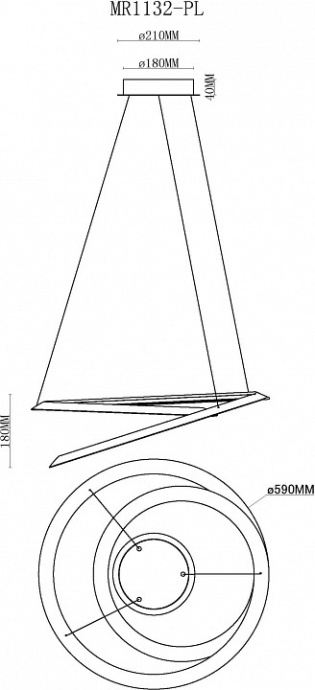 Подвесной светильник MyFar Siero MR1132-PL - 3