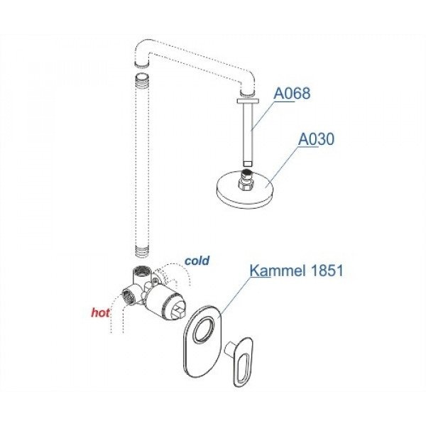 Душевой комплект Wasserkraft Kammel A12830 - 4