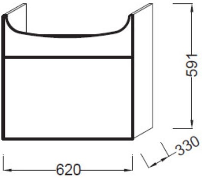 Тумба для комплекта Jacob Delafon Odeon Up EB880-J5 белая - 3