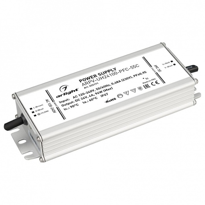 Блок питания Arlight ARPV-UH24100-PFC-55C 24V 100W IP67 4,2A 025171 - 0
