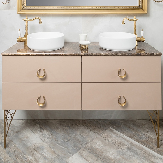 Тумба под раковину Armadi Art NeoArt 140 бежевый 831-140-CP - 0