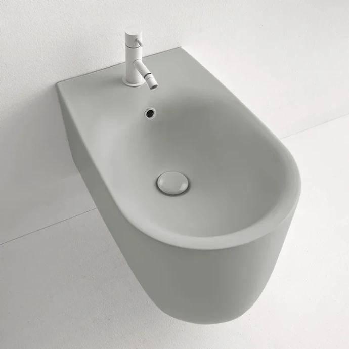 Биде подвесное Kerasan Nolita серый матовый  532559*1 - 1