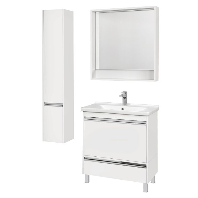 Комплект мебели Aquaton Капри 80 белый глянцевый - 3