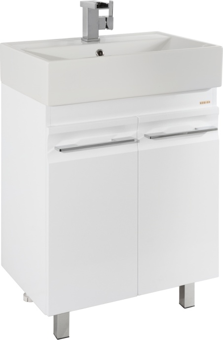 Тумба с раковиной Vod-Ok Мальта 60 белая - 1