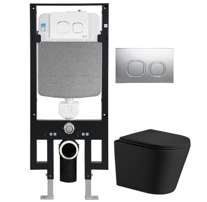 Комплект Weltwasser AMBERG 497 + SALZBACH 004 MT-BL + AMBERG RD-CR  10000006668 - 0