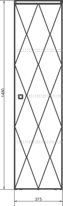Шкаф-пенал Comforty Кремона латте 00-00001219 - 6
