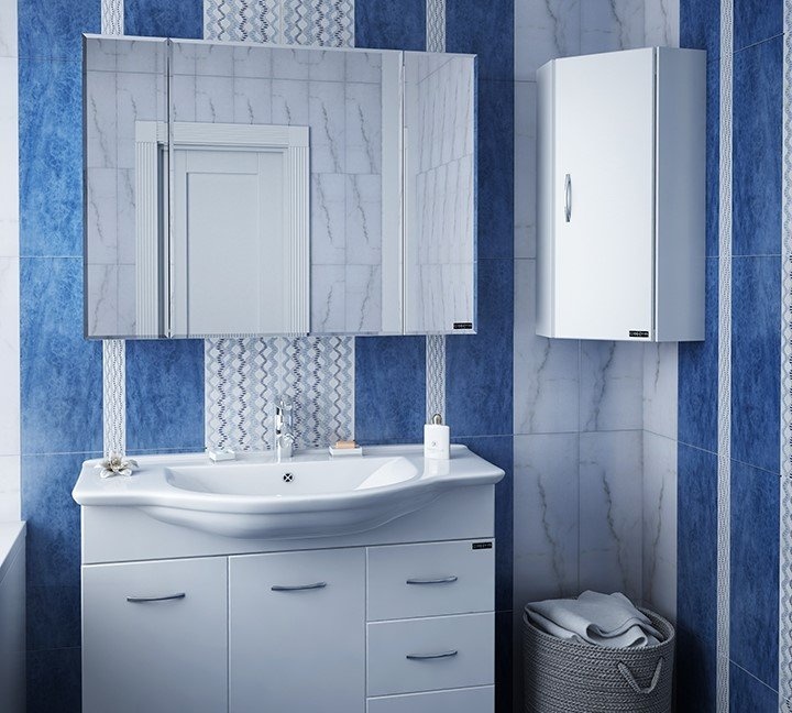 Мебельная раковина Санта Стандарт 100.5 см  Эльбрус100 - 1