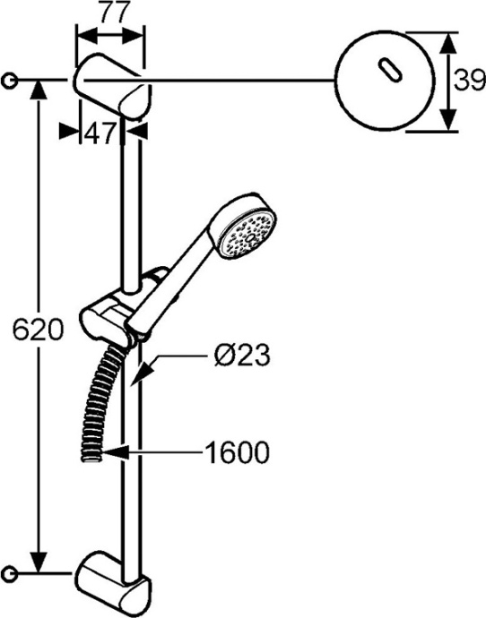 Душевой гарнитур Kludi Zenta  6063005-00 - 1
