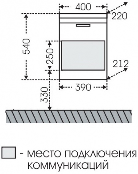 Тумба для комплекта СанТа Родос 40 подвесная 206010 - 6