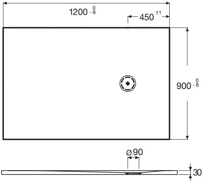 Поддон для душа Jacob Delafon Singulier E67023-NAD 120х90 серый сланец - 3