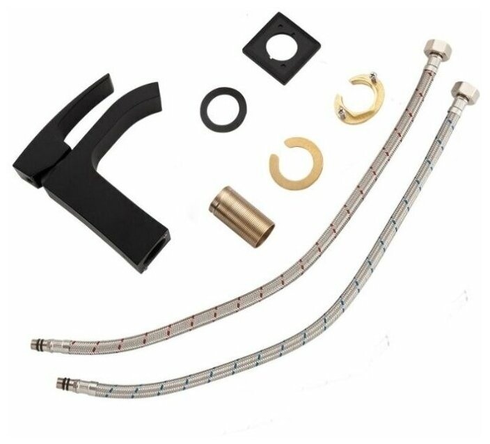 Смеситель для раковины Gappo черный матовый G1007-6 - 2