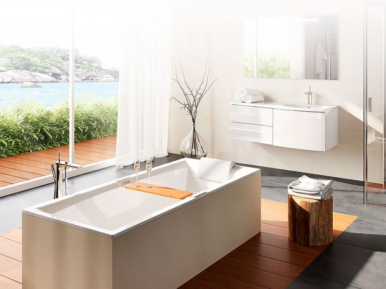 Акриловая ванна Riho Still Square 180x80 подголовник справа B099003005 - 3