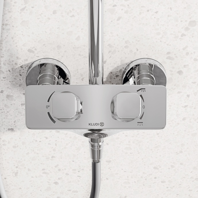 Душевая стойка Kludi Cockpit Explorer 8005005-00 c термостатом - 5