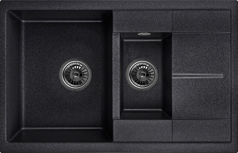 Мойка кухонная Granula GR-7802 черный - 0