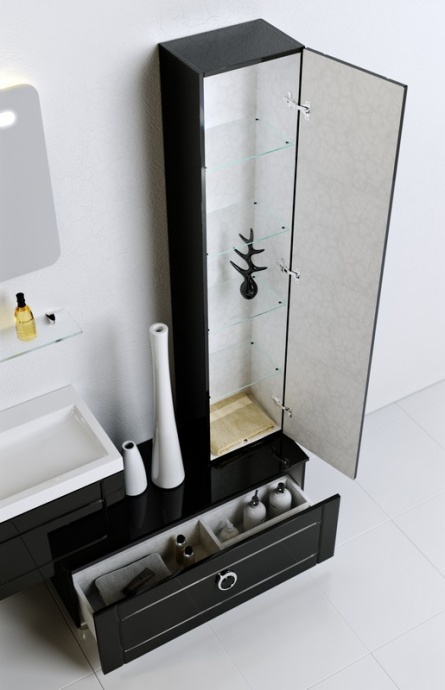 Тумба под раковину Aqwella Инфинити 80 см  Inf.03.08 - 1