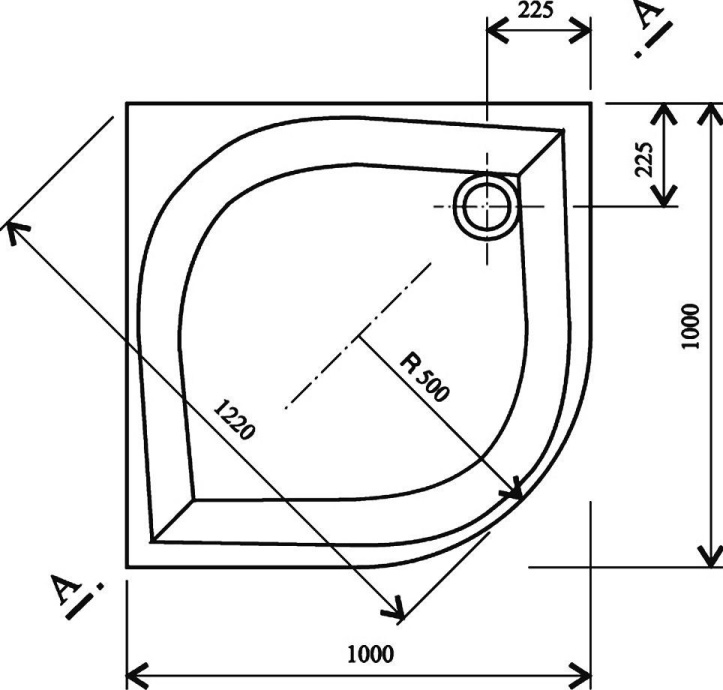 Поддон для душа Ravak Elipso-100 PAN с экраном A22AA01410 - 2