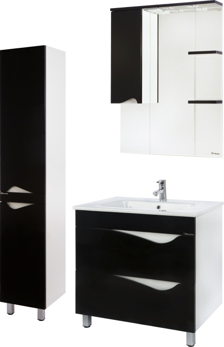 Шкаф-пенал Bellezza Эйфория 35 R черный 4629104001049 - 1