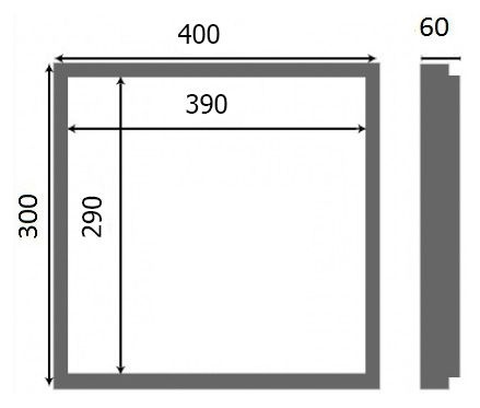Люк настенный Хаммер Слава 40x30 - 6
