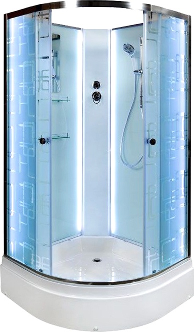 Душевая кабина Deto EM 100х100  EM2710NLED - 0