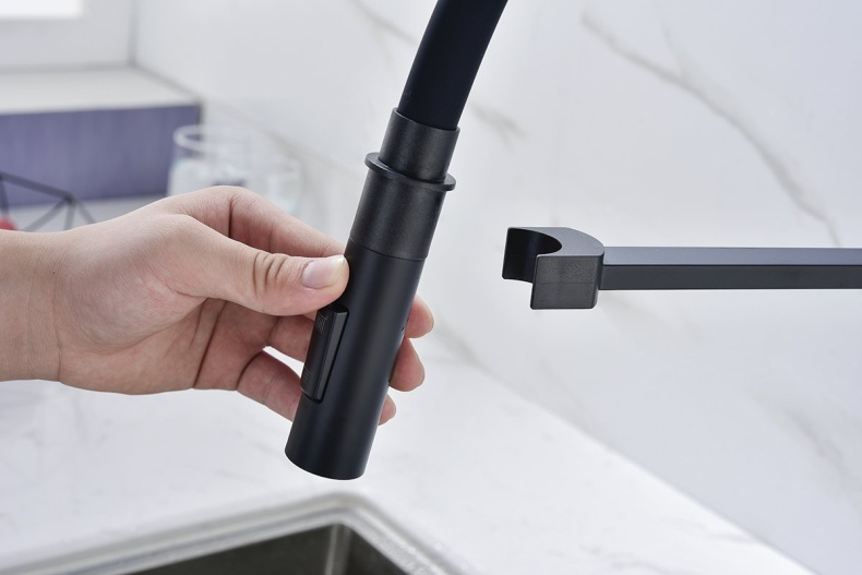 Смеситель для кухни Paulmark Halt темно - серый матовый Ha214021-401 - 6