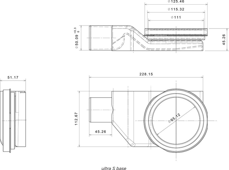 Душевой лоток Pestan Confluo Premium Gold Line 450 с решеткой 13100051 - 5