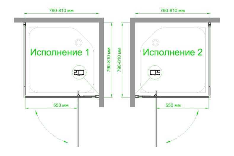 Душевой уголок Royal Bath HPVD 80х80 профиль белый стекло прозрачное RB80HPVD-T - 3