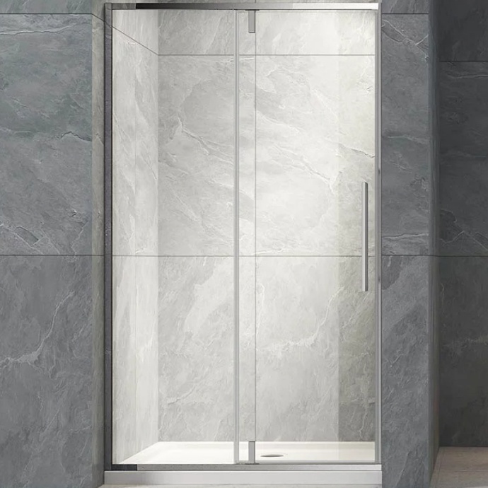 Душевая дверь в нишу Veconi Vianno VN-34 120 см профиль хром  VN34-120-01-C7 - 0