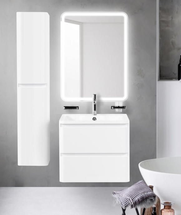 Тумба с раковиной BelBagno Albano 70 белый - 7