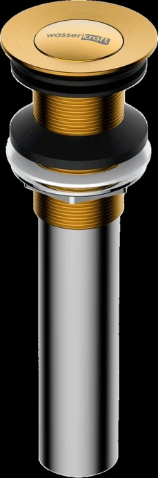 Донный клапан для раковины Wasserkraft золото матовый A252 - 0