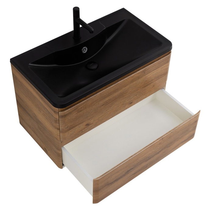 Тумба с раковиной BelBagno Albano 100 светлое дерево - 7