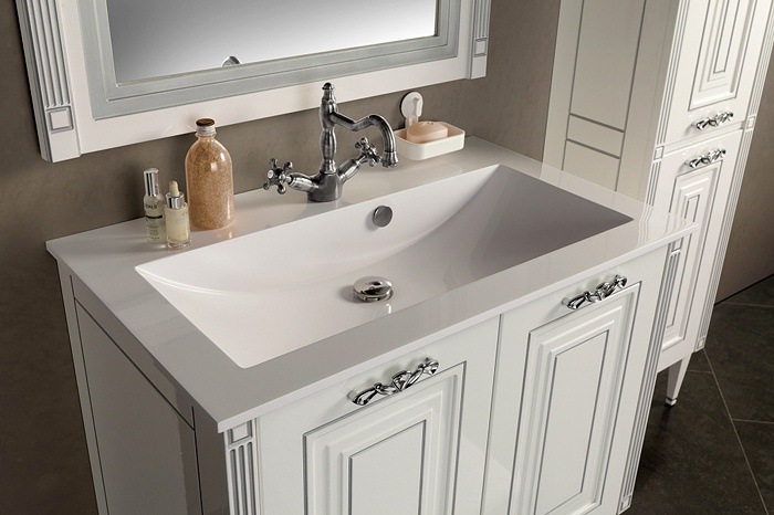 Тумба с раковиной Aquanet Паола 90 белая 181762 - 5