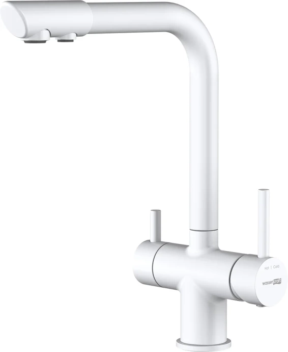 Смеситель для кухни Wasserkraft белый матовый A8357 - 0