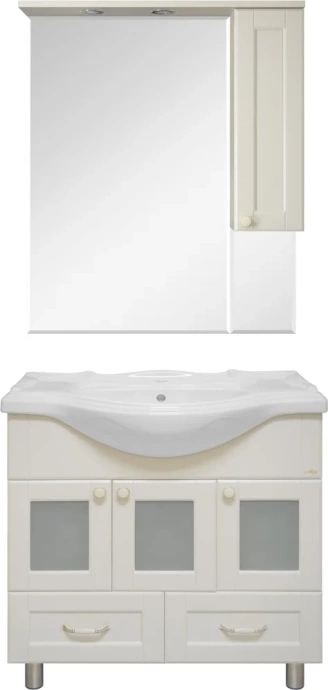 Тумба под раковину Misty Латте 85 бежевый П-Лат01085-0322Я - 1