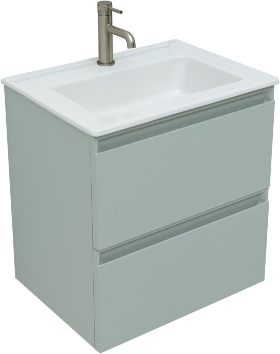 Тумба с раковиной Allen Brau Eclipse 60 светло - зеленый матовый 1.E1001.PWM - 2