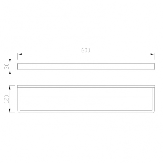Полотенцедержатель двойной ABBER Westen золото матовый AA1756G - 2