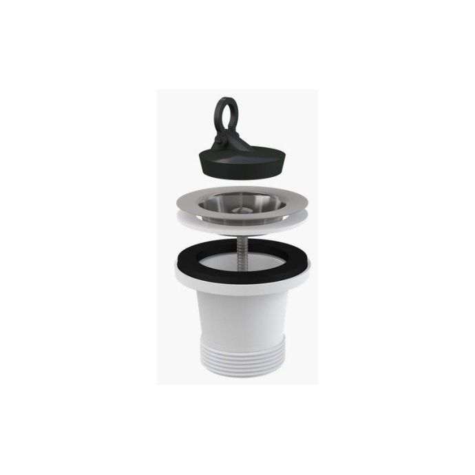 Водослив сифона A34 дмойки удлиненный 64 с нерж. - 0