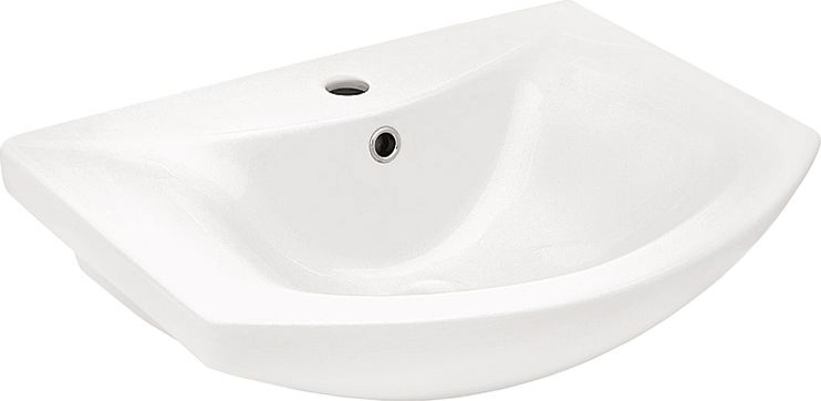 Тумба с раковиной Бриклаер Бали 60 светлая лиственница, белый глянец - 5