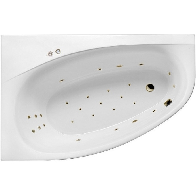 Акриловая ванна Excellent Kameleon 170x110 белая бронза левая с гидромассажем WAEX.KML17.ULTRA.BR - 0