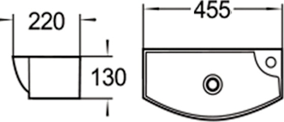 Рукомойник SantiLine SL-2013LMB - 1