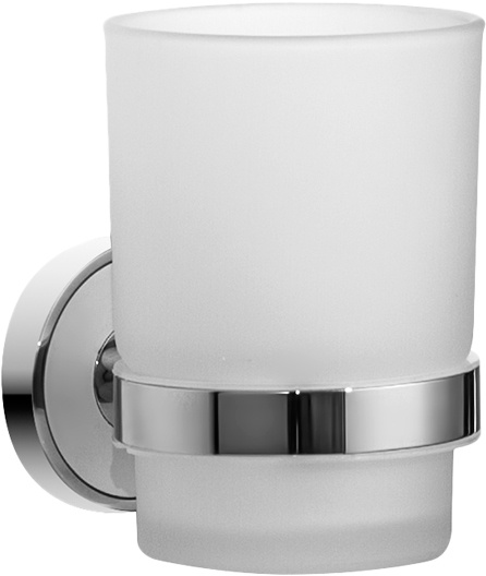 Подстаканник одинарный, матовое стекло, латунь, Calipso, IDDIS, CALMBG1i45 - 0