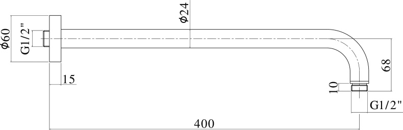 Кронштейн для верхнего душа Paffoni Lusso ZSOF034ST - 1