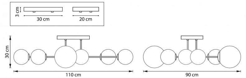Люстра на штанге Lightstar Croco 815380 - 1