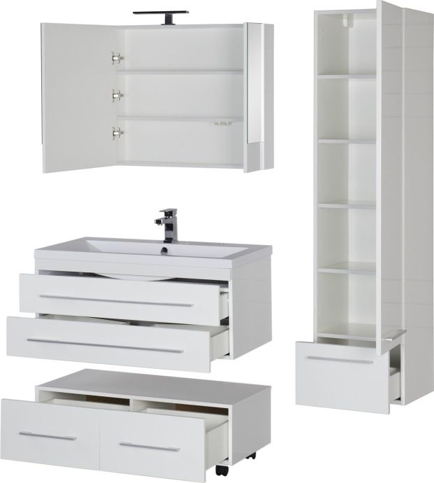 Мебель для ванной Aquanet Нота 100 белая 171496 - 19