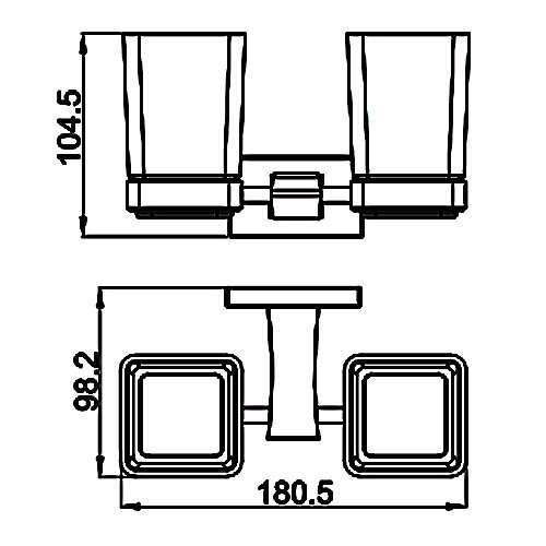 Стаканы для ванной Gappo G0708 - 1