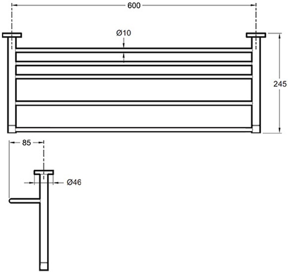 Полка Jacob Delafon Eo E77832-CP - 1